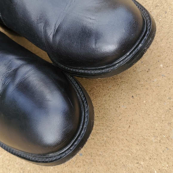 Johnston & Murphy Black & Brown Knee High Riding Boots Size 9 1/2 - Picture 6 of 10